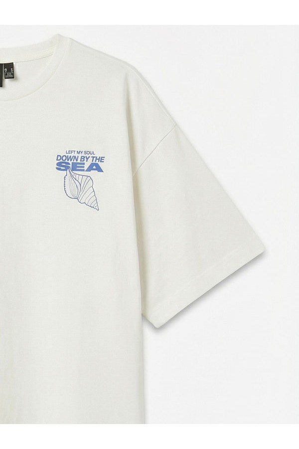 VMMIRA HAILEY SS OVERSIZE TEE JRS EX - ΛΕΥΚΟ