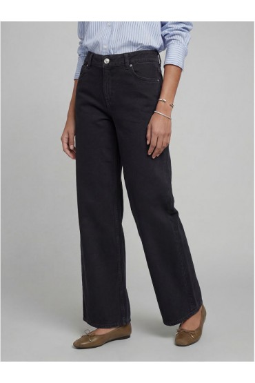 JREBWSOPHIE WIDE FIT JEANS 637 - ΜΑΥΡΟ