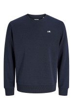 JREBREBEL LOGO SWEAT CREW NECK - ΜΠΛΕ