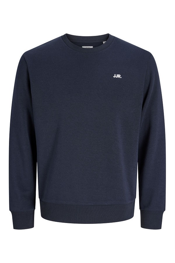 JREBREBEL LOGO SWEAT CREW NECK - ΜΠΛΕ