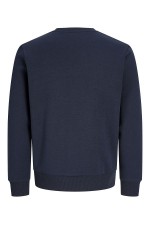 JREBREBEL LOGO SWEAT CREW NECK - ΜΠΛΕ