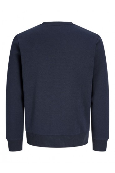 JREBREBEL LOGO SWEAT CREW NECK - ΜΠΛΕ