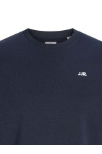 JREBREBEL LOGO SWEAT CREW NECK - ΜΠΛΕ