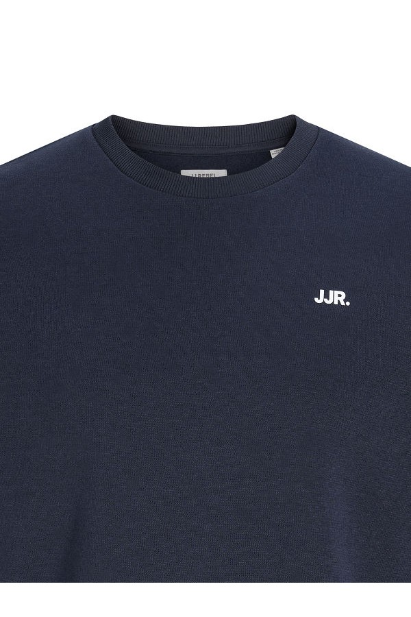 JREBREBEL LOGO SWEAT CREW NECK - ΜΠΛΕ