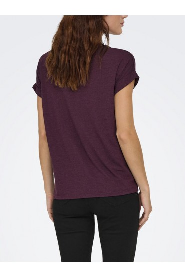 ONLMOSTER S/S O-NECK TOP NOOS JRS - ΜΠΟΡΝΤΩ