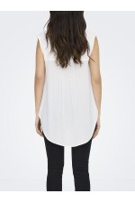 ONLJETTE LIFE LS SHIRT MOCH WVN - ΛΕΥΚΟ