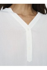 ONLJETTE LIFE LS SHIRT MOCH WVN - ΛΕΥΚΟ