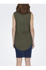ONLJETTE LIFE LS SHIRT MOCH WVN - ΧΑΚΙ