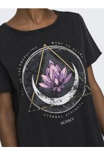 ONLLUSY LIFE DRESS S/S JRS NOOS - ΓΚΡΙ