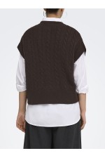 ONLMELODY VEST KNT NOOS - ΚΑΦΕ