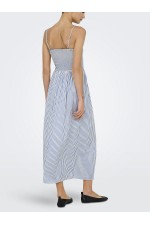 ONLBARI STRAP SMOCK DRESS MOCH - ΜΠΛΕ