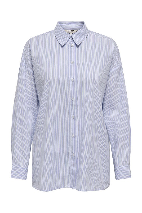 ONLRIMINI LIFE LS SHIRT MOCH WVN - ΛΕΥΚΟ