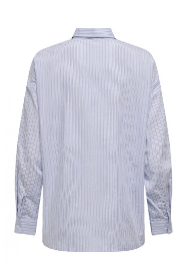 ONLRIMINI LIFE LS SHIRT MOCH WVN - ΛΕΥΚΟ