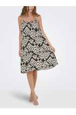 ONLMAI STRAP DRESS WVN CS - ΜΑΥΡΟ