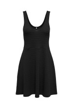 ONL30 ADALINE S/L SHORT DRESS CS - ΜΑΥΡΟ