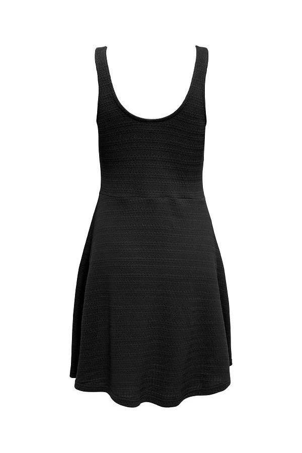 ONL30 ADALINE S/L SHORT DRESS CS - ΜΑΥΡΟ