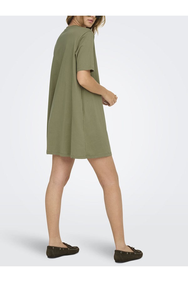 ONLMARA S/S POCKET DRESS JRS NOOS - ΧΑΚΙ
