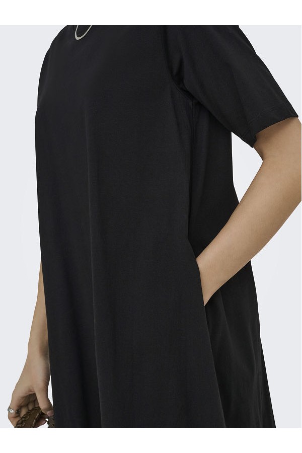 ONLMARA S/S POCKET DRESS JRS NOOS - ΜΑΥΡΟ