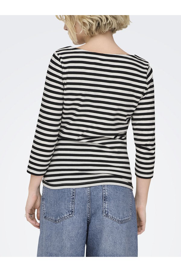 ONLFIFI 3/4 PRINTED TOP CS JRS - ΛΕΥΚΟ