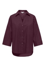 ONLSAJA KERI 3/4 SHIRT WVN - ΜΠΟΡΝΤΩ