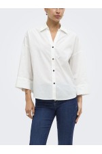 ONLSAJA KERI 3/4 SHIRT WVN - ΛΕΥΚΟ