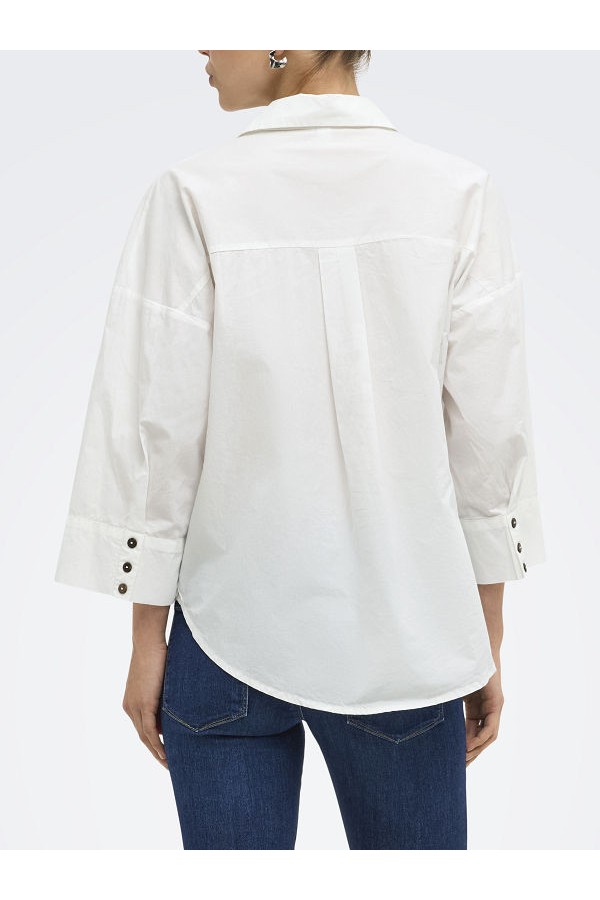 ONLSAJA KERI 3/4 SHIRT WVN - ΛΕΥΚΟ