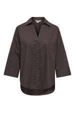 ONLSAJA KERI 3/4 SHIRT WVN - ΚΑΦΕ