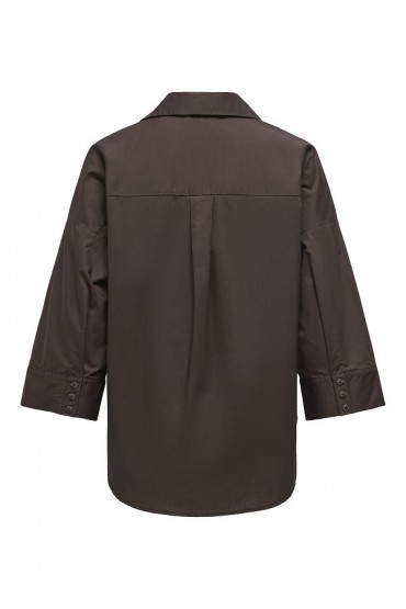 ONLSAJA KERI 3/4 SHIRT WVN - ΚΑΦΕ