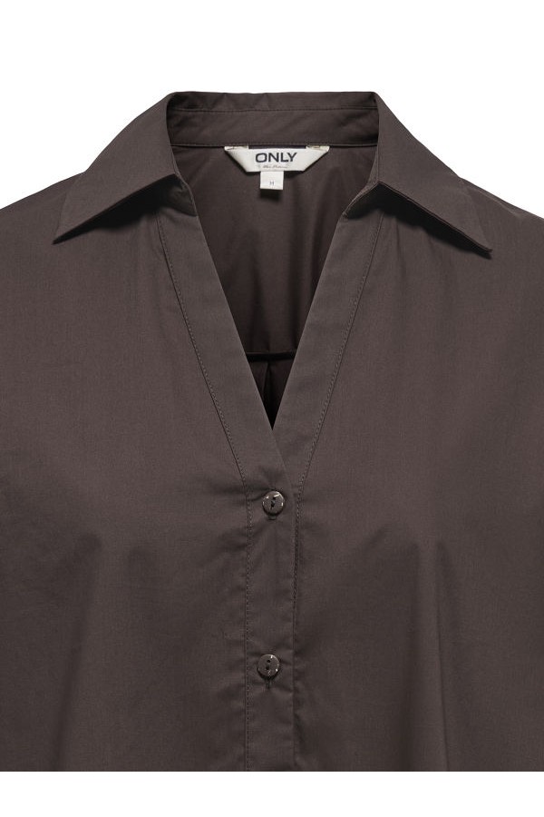 ONLSAJA KERI 3/4 SHIRT WVN - ΚΑΦΕ