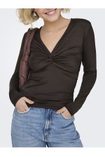 ONLLONE LIFE L/S KNOT TOP NOOS JRS - ΚΑΦΕ