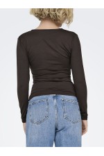 ONLLONE LIFE L/S KNOT TOP NOOS JRS - ΚΑΦΕ