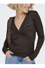 ONLLONE LIFE L/S KNOT TOP NOOS JRS - ΚΑΦΕ