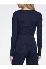 ONLLONE LIFE L/S KNOT TOP NOOS JRS - ΜΠΛΕ