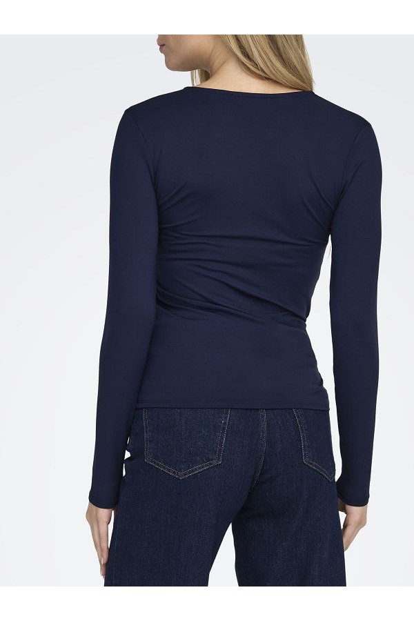 ONLLONE LIFE L/S KNOT TOP NOOS JRS - ΜΠΛΕ