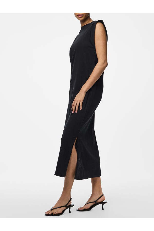PCCHILLI SUMMER SL ANK DRESS UB NOOS BC - ΜΑΥΡΟ