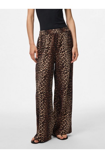 PCTIFFANY HW WIDE PANTS WVN NOOS - ΜΠΕΖ