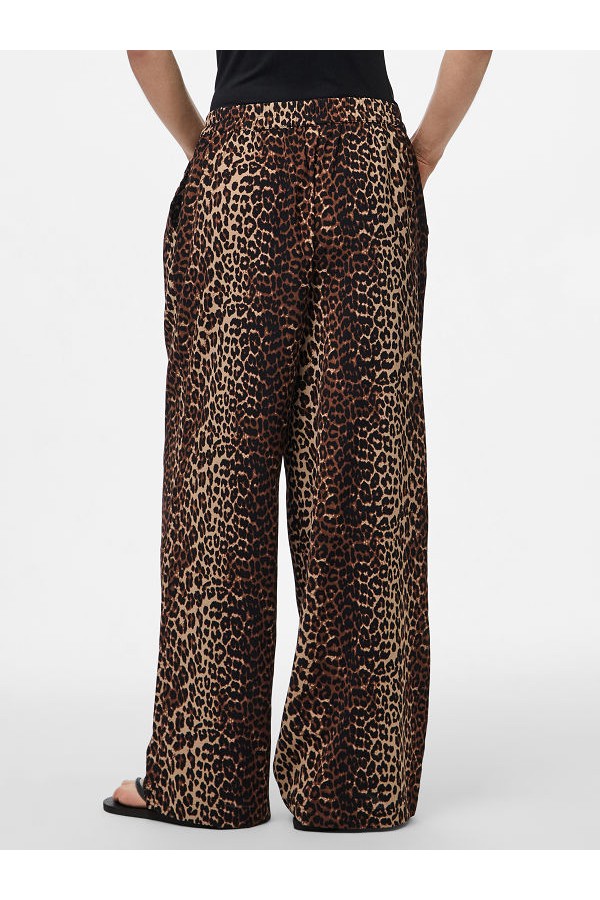 PCTIFFANY HW WIDE PANTS WVN NOOS - ΜΠΕΖ