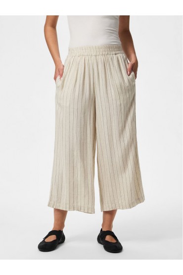 PCPIA LINEN BLEND HW CULOTTE WVN NOOS - ΜΠΕΖ