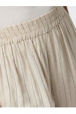 PCPIA LINEN BLEND HW CULOTTE WVN NOOS - ΜΠΕΖ