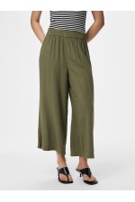 PCPIA LINEN BLEND HW CULOTTE WVN NOOS - ΠΡΑΣΙΝΟ