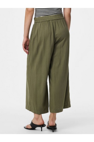 PCPIA LINEN BLEND HW CULOTTE WVN NOOS - ΠΡΑΣΙΝΟ