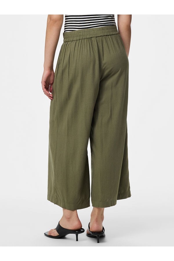 PCPIA LINEN BLEND HW CULOTTE WVN NOOS - ΠΡΑΣΙΝΟ