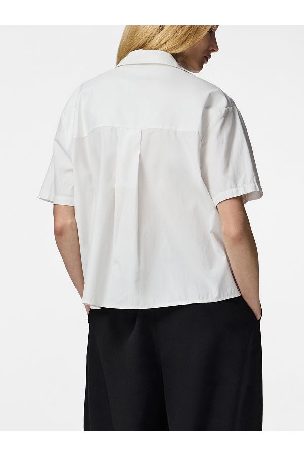 PCMELIA SS SHIRT WVN NOOS BC - ΛΕΥΚΟ