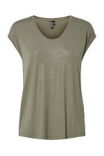PCALICE SS GLITTER TEE JRS NOOS BC - ΧΑΚΙ