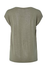 PCALICE SS GLITTER TEE JRS NOOS BC - ΧΑΚΙ