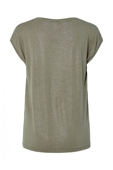 PCALICE SS GLITTER TEE JRS NOOS BC - ΧΑΚΙ