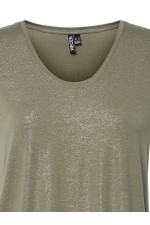 PCALICE SS GLITTER TEE JRS NOOS BC - ΧΑΚΙ