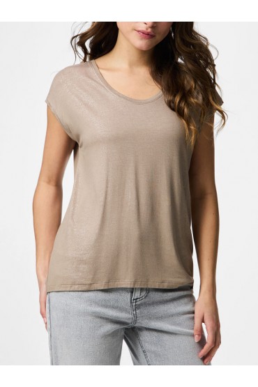 PCALICE SS GLITTER TEE JRS NOOS BC - ΜΠΕΖ