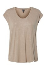 PCALICE SS GLITTER TEE JRS NOOS BC - ΜΠΕΖ