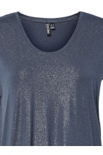 PCALICE SS GLITTER TEE JRS NOOS BC - ΜΠΛΕ